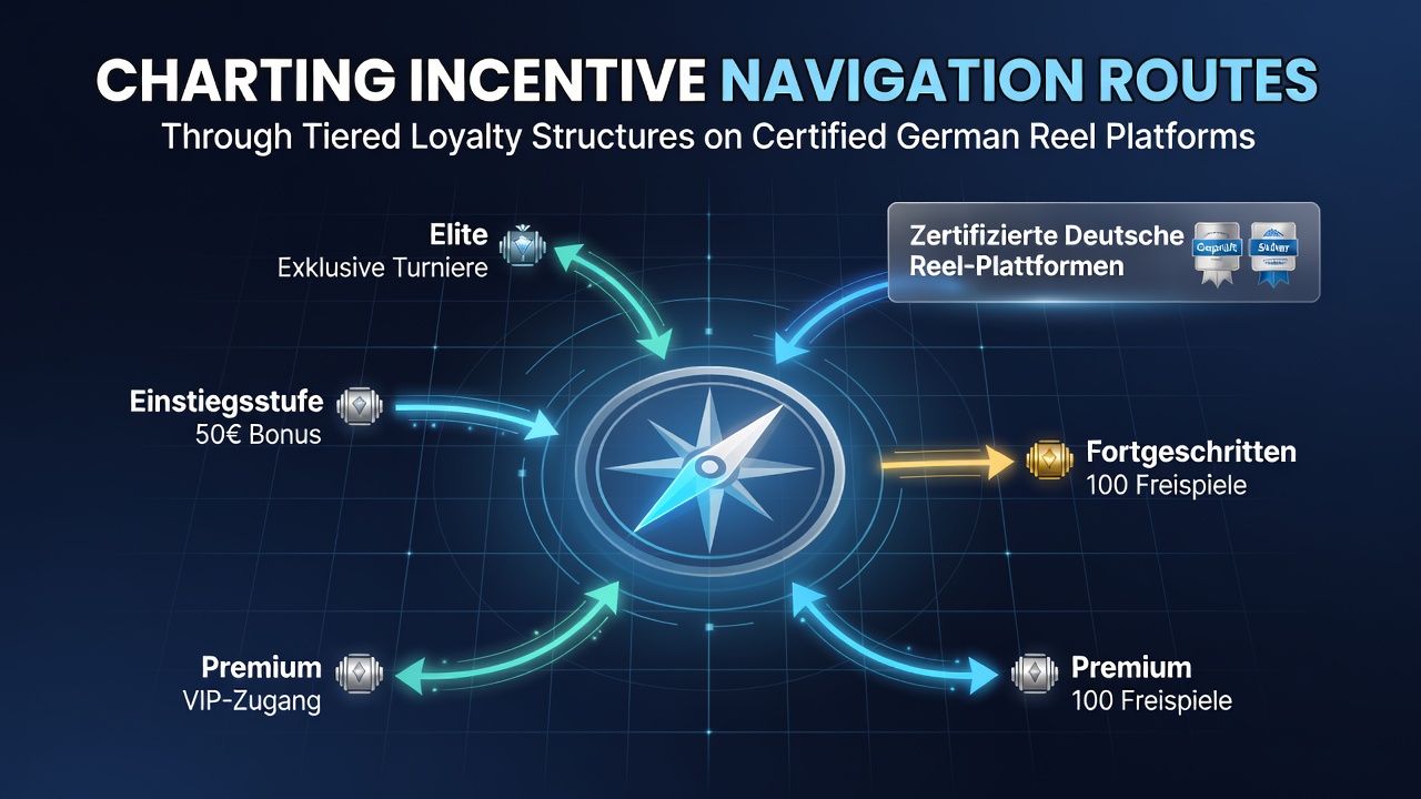 Übersicht über gestufte Treuesysteme auf deutschen Reel-Plattformen mit Navigationspfaden und Belohnungsebenen